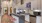 a kitchen with white cabinets