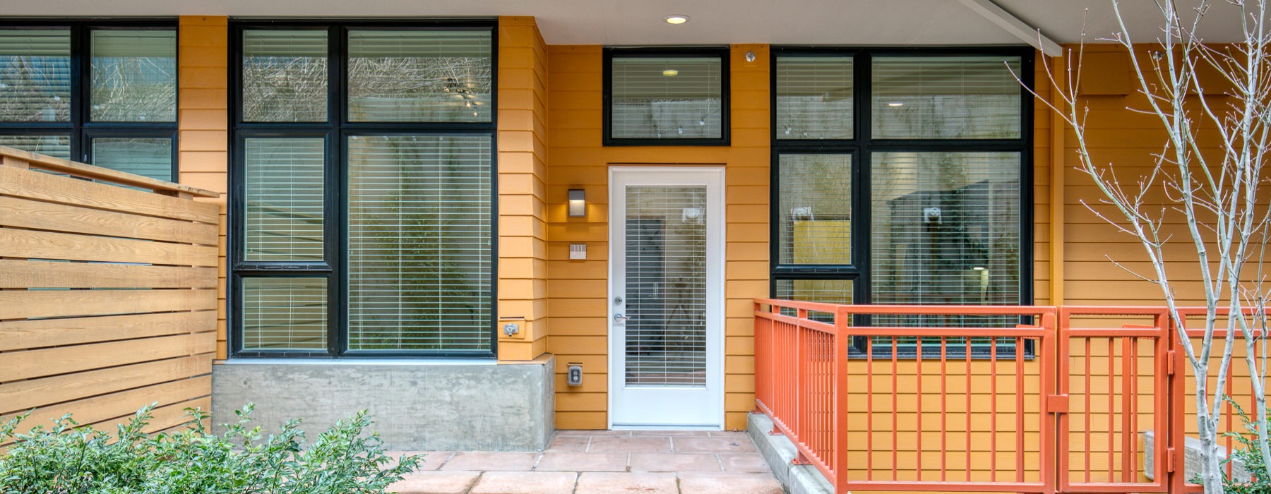 a townhome front door